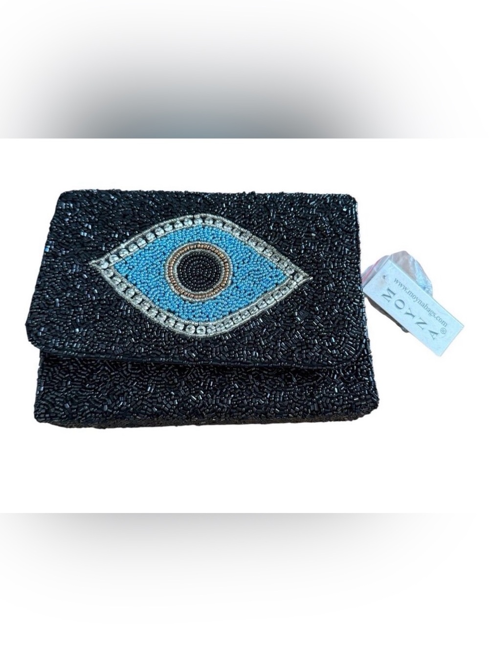 Moyna Beaded Purse Evil Eye Bag Beads Sequins Chain Crossbody